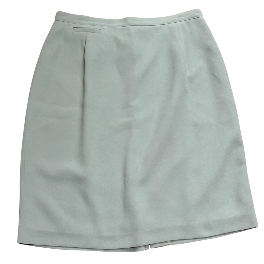 SPORT COLLECTION Women's‎ Sage Green Skirt Size 8 Knee Length Textured Lined